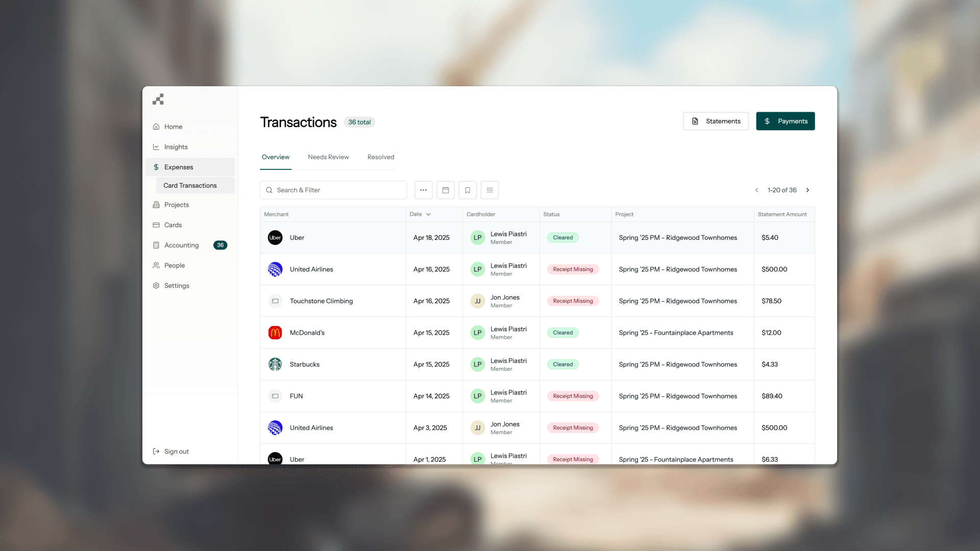 Transaction Preview
